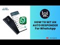 SETUP AN AUTO RESPONDER IN 5 MINS ON WHATSAPP | ISM Digitals | Isaac Math.