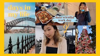 work days in my life as a data scientist 👩🏻‍💻| sydney office vlog, team xmas celebrations 🎄