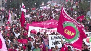 Protesto contra a Copa de 2014 em SP