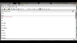 EndNote Chapter 4 Entering References Manually
