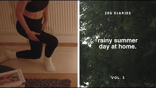 how I calm my anxiety on a rainy summer day | intentional living | finding peace | relaxing vlog