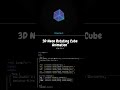 3D Neon Rotating Cube Animation | HTML + CSS | Futuristic Design|@cs_unlocked #shorts #coding