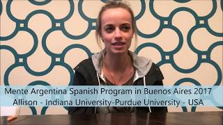 My Spanish Courses in Buenos Aires, Argentina - Allison @ Mente Argentina Spanish Program