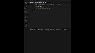 Python Escape Characters #learn #code #learnpython #learning #python #case #python3 #learntocode2024