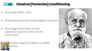 AP Psych - Classical Conditioning & Observational Learning