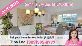 New Listing in Walnut by Local Realtor Tina Luo l  20615 Vejar Rd, Walnut