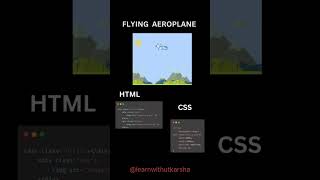 Flying ✈️ airplane using css animation | CSS Keyframes