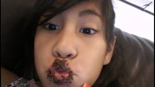 Chocolate sprinkle lips