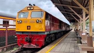 นั่งรถไฟจากสถานีรถไฟสุราษฎร์ธานี - สถานีรถไฟนาสาร โดยรถไฟขบวนรถท้องถิ่นที่ 445 ชุมพร - ชุมทางหาดใหญ่