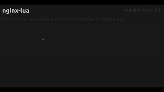 How to use Luarocks and other modules in Nginx Lua