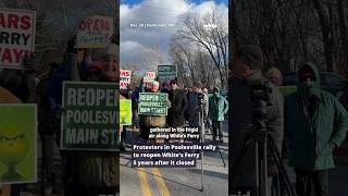 Protesters in Poolesville rally to reopen White’s Ferry 5 years after it closed