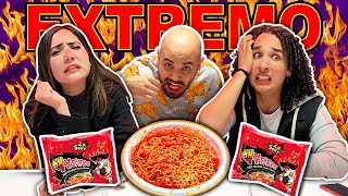 EXTREME SPICY NOODLE CHALLENGE - FT CAROLINA DIAZ BADABUN - LOS RULES