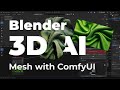 Generate 3D Mesh from 2D Image in Blender and ComfyUI Desktop