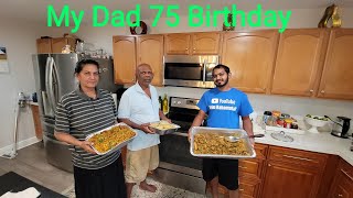 Mom Cooking Chicken Curry With Dhal, Rice, And Dhal Puri -  For My Dad's 75th Birthday