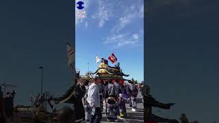 【2023年・令和5年 本祭り 二本松提灯祭り】七町合同曳き廻し 駅前 松岡（枩岡）360度回転