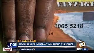 New rules for immigrants on public aid