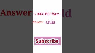 ICDS full form ?