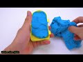 satisfying video diy how to make rainbow foot with kinetic sand cutting asmr