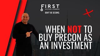 When NOT to Buy Preconstruction as an Investment | Toronto Pre-construction Investments