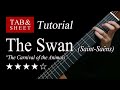 The Swan (The Carnival of the Animals) - Guitar Lesson + TAB