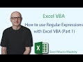 How to use Regular Expressions with Excel VBA (Part 1)