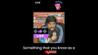 Maradona interview with English reporters: THE BEST QUOTE OF ALL TIME! #shorts
