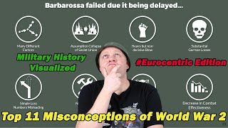 Top 11 Eurocentric Misconceptions of WW2 by Military History Visualized | A History Teacher Reacts