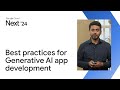 Generative AI application development best practices with Cloud SQL for PostgreSQL