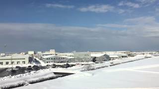 上越新幹線の燕三条駅から長岡駅へ向かう上り車窓から撮影