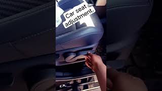 car seat adjustment.#ytshorts #shorts #car #adjustment #seat #viral #shortvideo #mahindra #new #xuv.