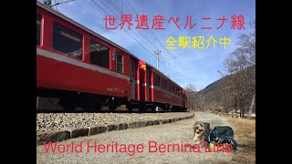 【世界遺産ベルニナ線】WorldheritageBernina～Miralago湖畔を行く電車お見送り