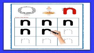 Practice Writing Letter n | Tracing Letter n | Tracing n | Kids Learning Videos For Kids #preschool