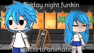 FnF Characters Reacts Animation Memes About Them & More || Part 72 || Gacha Lovely ||
