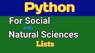 Lists in Python | One Dimensional Array | Python Programming | Python
