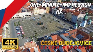 One-Minute-Impression of:📍České Budějovice - Česká republika 🇨🇿 4K #sightseeing #travel #europe