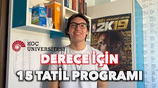 15 Tatilde Bana Derece Getiren Programım! | YKS Sayısal 62.si