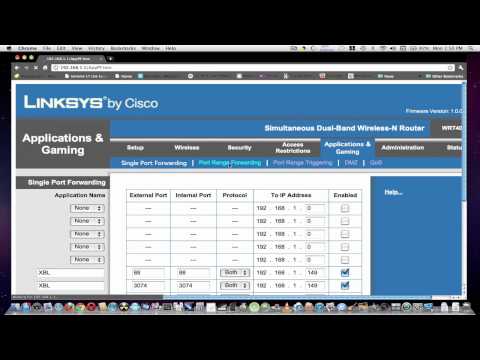 Open Xbox Live NAT for Linksys Routers (New) Open Xbox Live NAT for Linksys Routers (New)