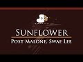 Post Malone, Swae Lee - Sunflower - HIGHER Key (Piano Karaoke / Sing Along)