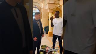 Israel Adesanya gives Dmitry Bivol PROPS on Canelo win with his movement!