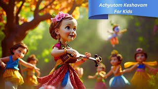 🕉️🎶  Achyutam Keshavam | Emotional Devotional Song for Kids | Nanhe Apne 🎶🕉️
