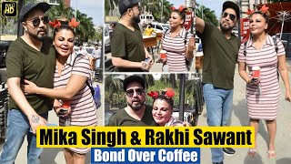 'Abhi hum dost hai': Rakhi Sawant & Mika Singh bump into each other years after 'KISS' controversy