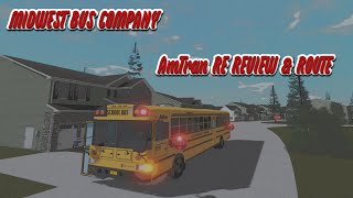 Roblox | Midwest Bus Company | AmTran RE Review \u0026 Route