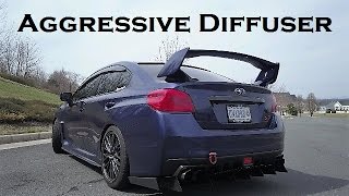 Aggressive Rear Diffuser / 2017 Subaru WRX STI