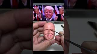 Trump Clay Bobblehead ：Iconic Facial Sculpting - Part 1