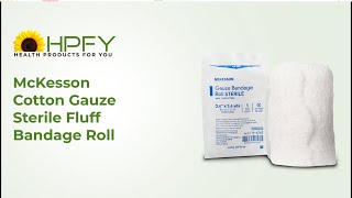 McKesson Cotton Gauze Sterile Fluff Bandage Roll | HPFY