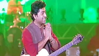 Arijit Singh live at eco park Kolkata talks with fans and sings with fan
