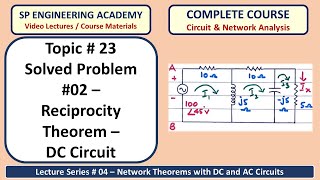 23 Solved Problem #02   Reciprocity Theorem   AC Circuit