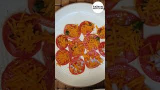 Tomato Slice Chaat | Karnataka Style Tomato Masala Chaat Recipe #shorts #shortfeed #ytshorts