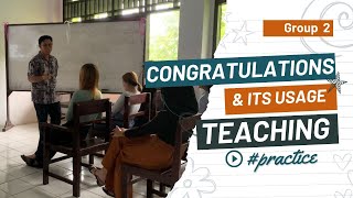 Micro Teaching Practice: Congratulations