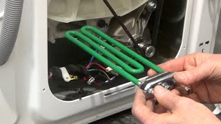 Replacing the heating element of the Samsung Eco Bubble washing machine.